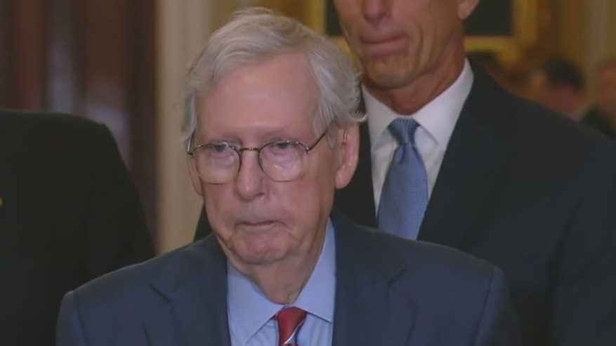 Mitch McConnell was light-headed at press conference, aide says