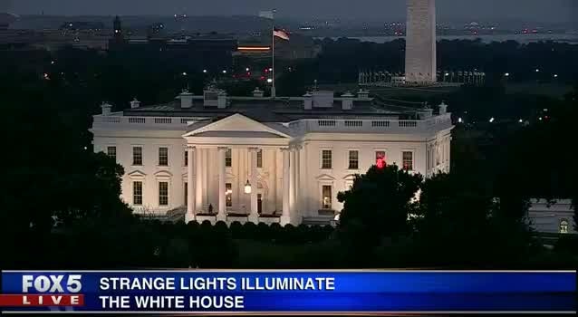 White House flashing lights