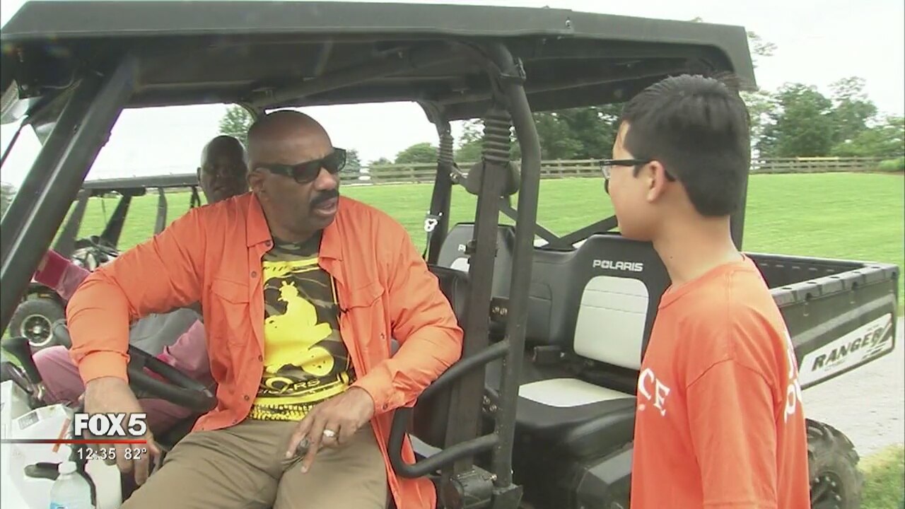 Steve Harvey hosts mentorship camp for fatherless boys