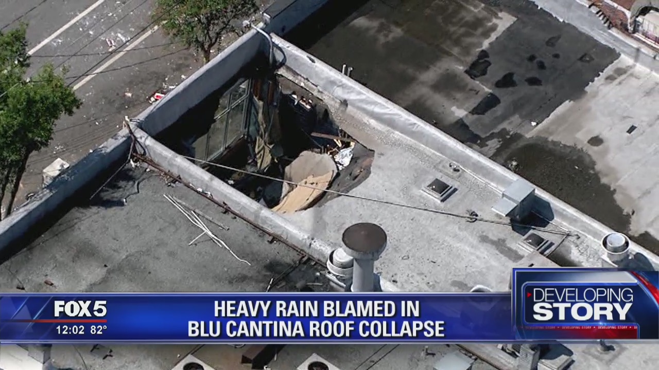6 hurt after roof collapses