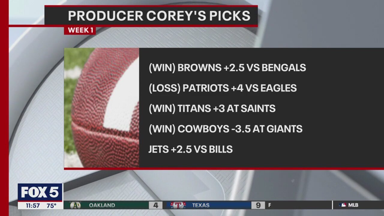 Producer Corey?s Weekend NFL picks