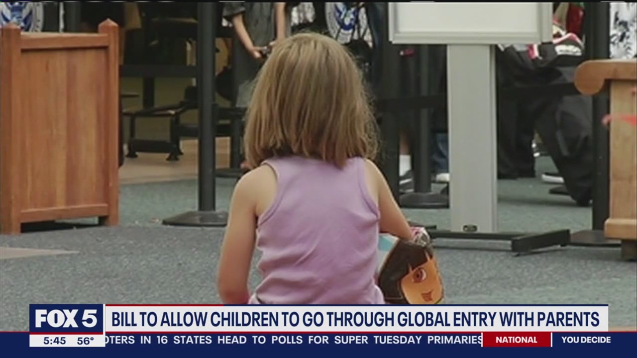Bill would allow kids to go through Global Entry with parents
