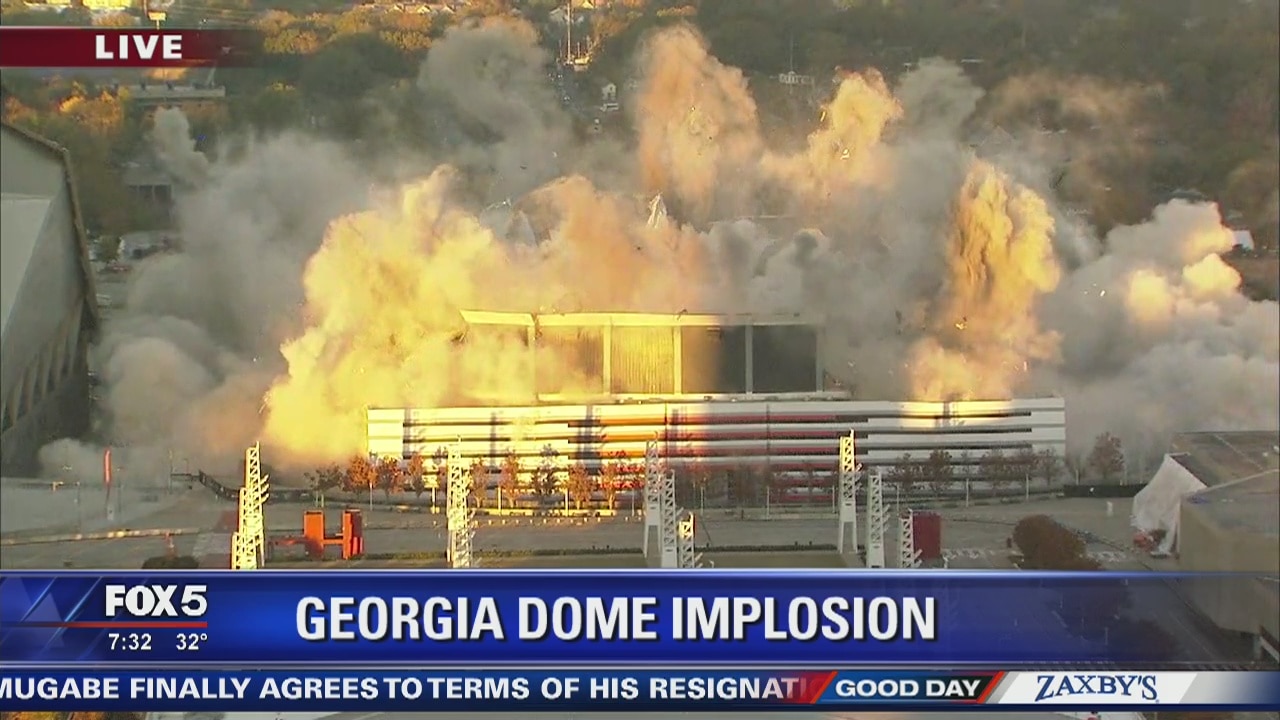 Georgia Dome implosion live on Good Day