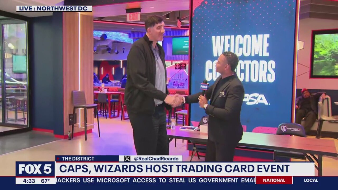 Caps & Wizards hold sports trading card event