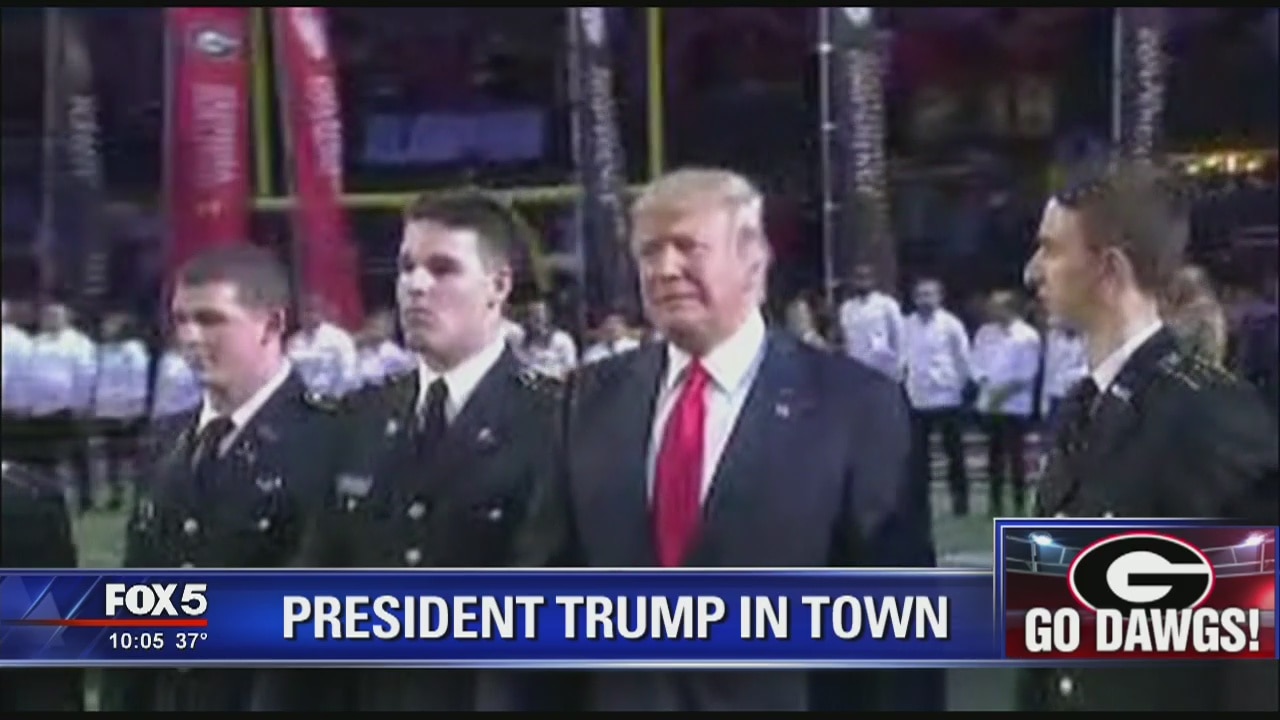 President Trump in town