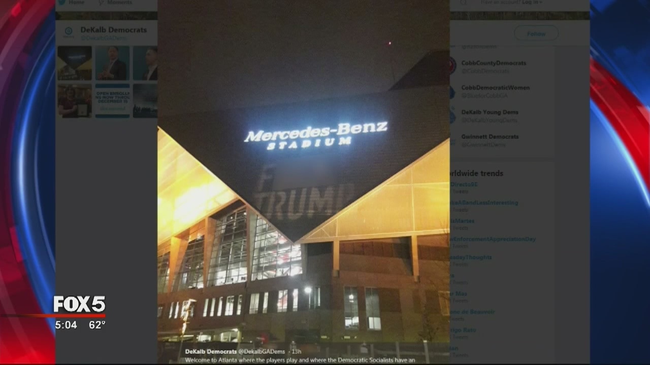 Projected messages cause controversy