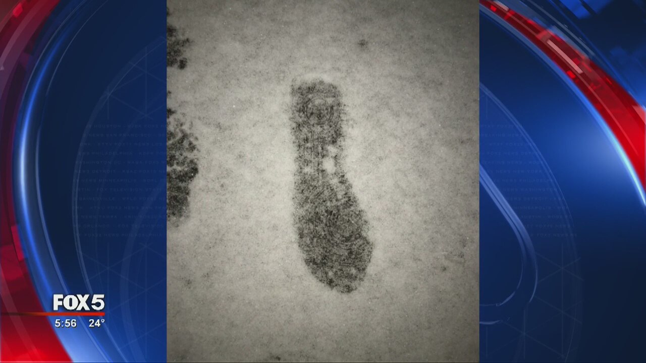 Footprint leads police to suspect