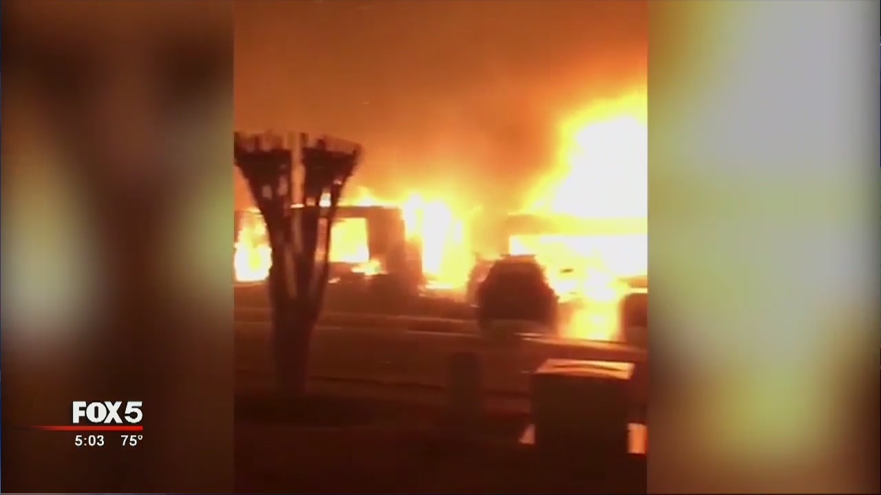 Person of interest questioned in arson case