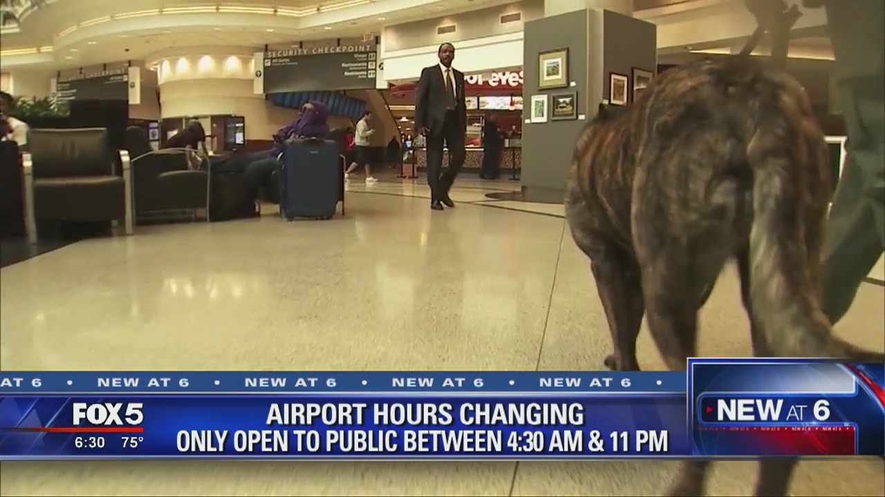 Airport hours changing