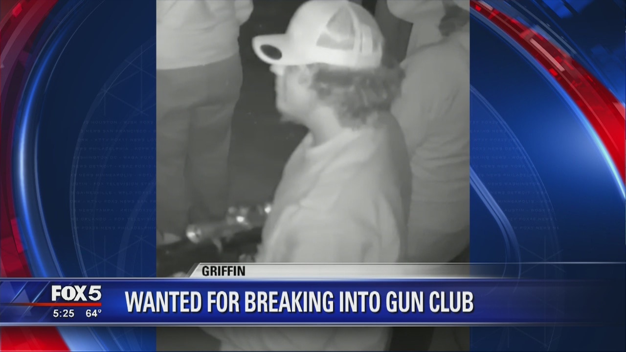 Wanted for breaking into gun club