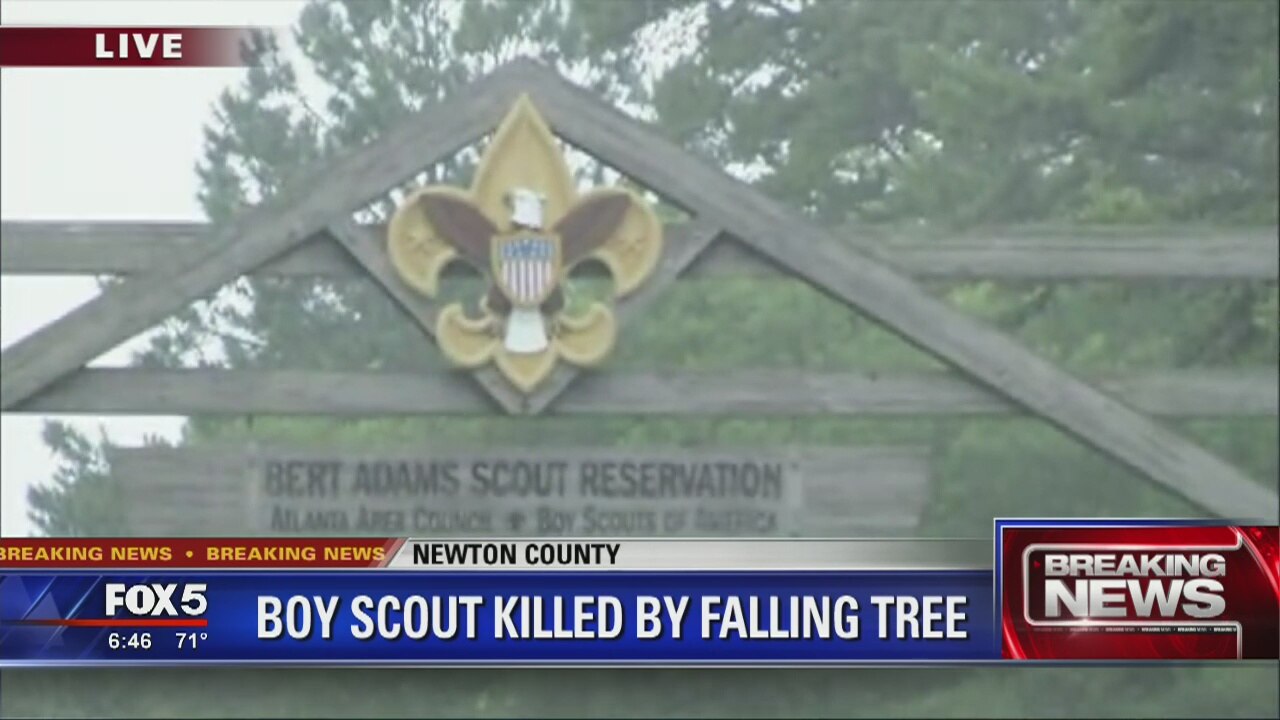 Boy Scout killed by falling tree | FOX 5 Atlanta