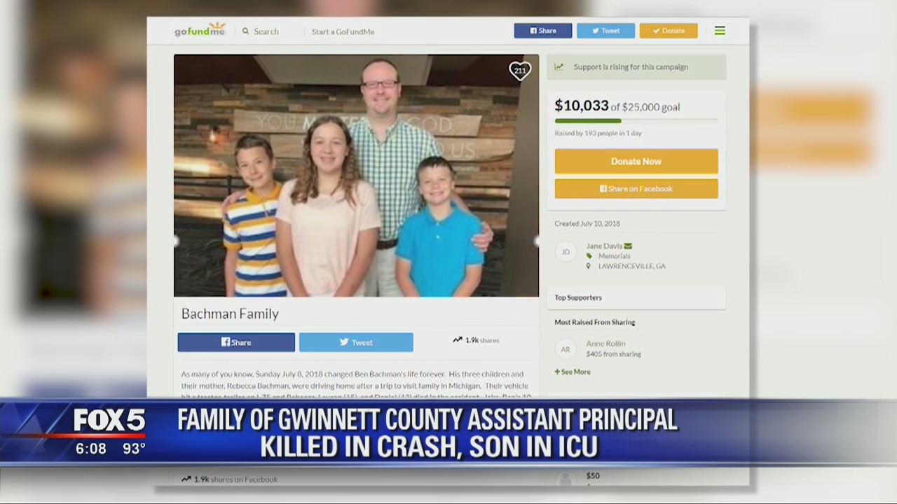Family of Gwinnett County assistant principal killed in crash