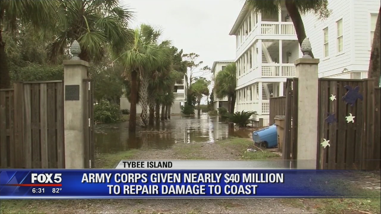 Army Corps given nearly $40 million to repair damage to coast