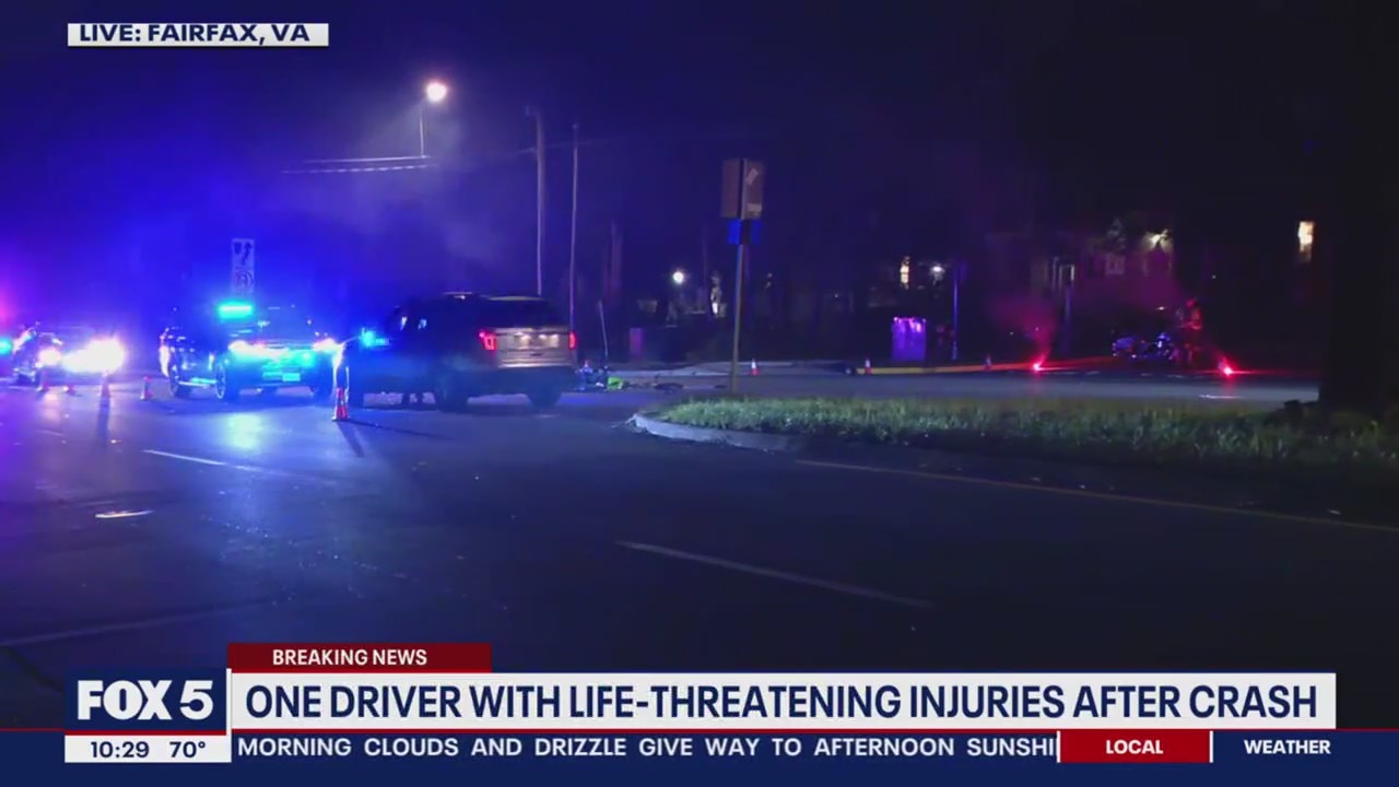 multi-vehicle crash leaves one driver with 'life-threatening' injuries
