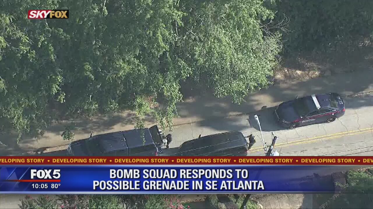 Bomb squad responds to possible grenade in SE Atlanta