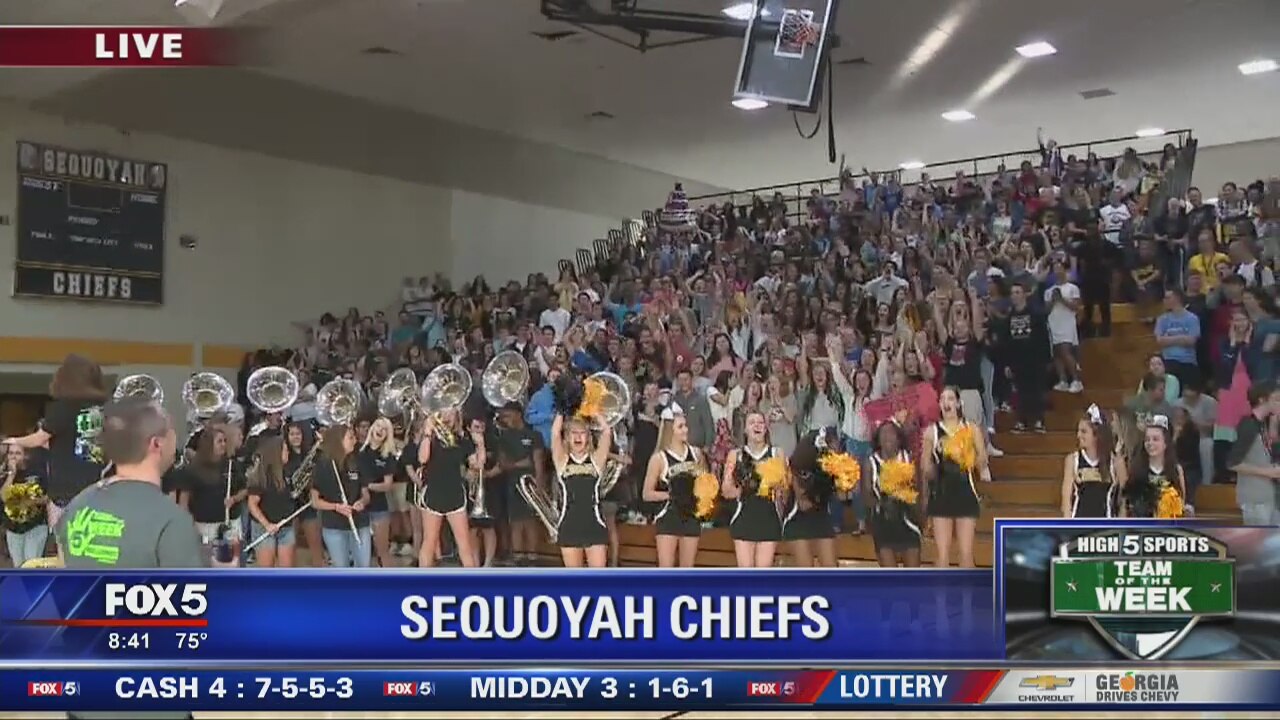 Team of the Week pep rally at Sequoyah HS