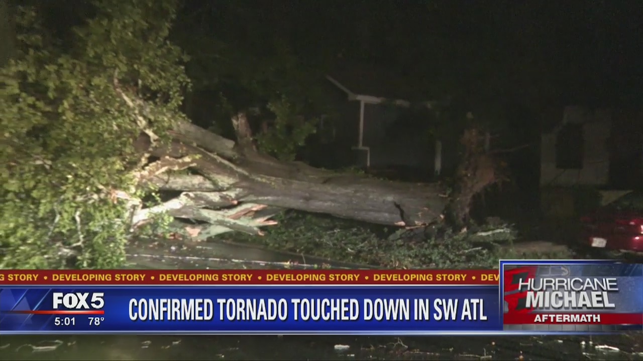 Confirmed tornado touches down in SW Atlanta
