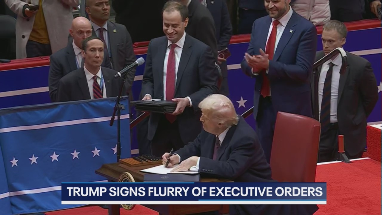 Trump signs flurry of Executive Orders
