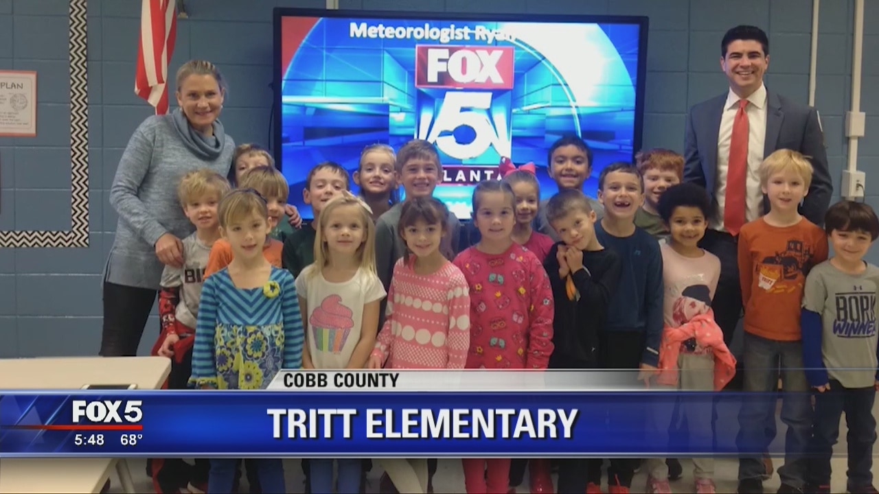 FOX 5's Ryan Beasley visits Tritt Elementary School