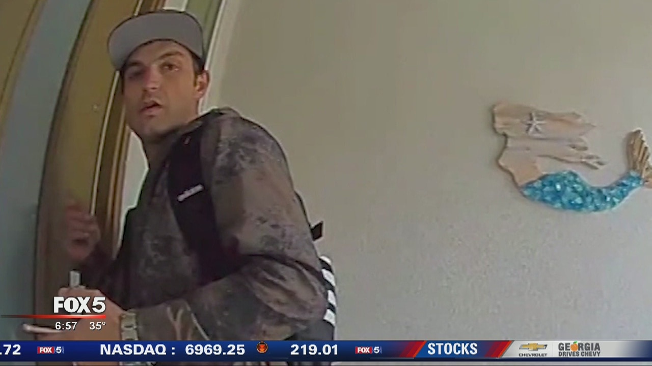 Poodle scares off doggy door intruder