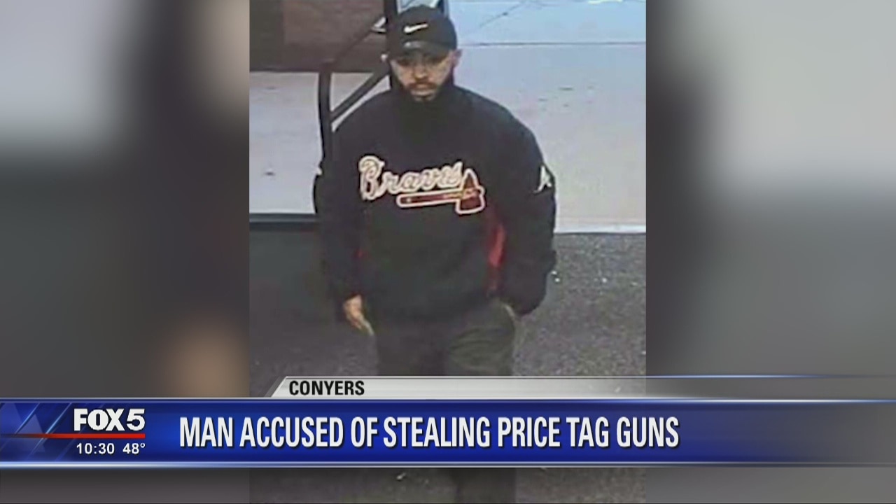 Man accused of stealing price tag guns in Conyers