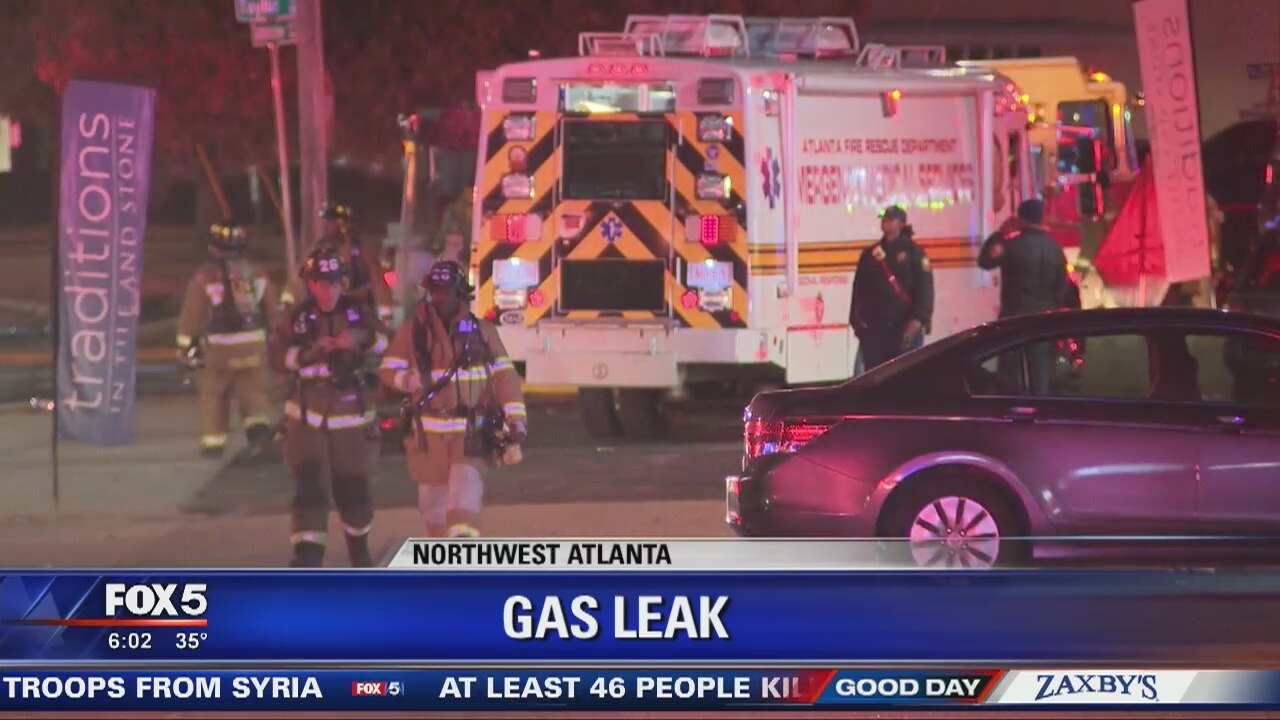 Atlanta residents displaced by gas leak