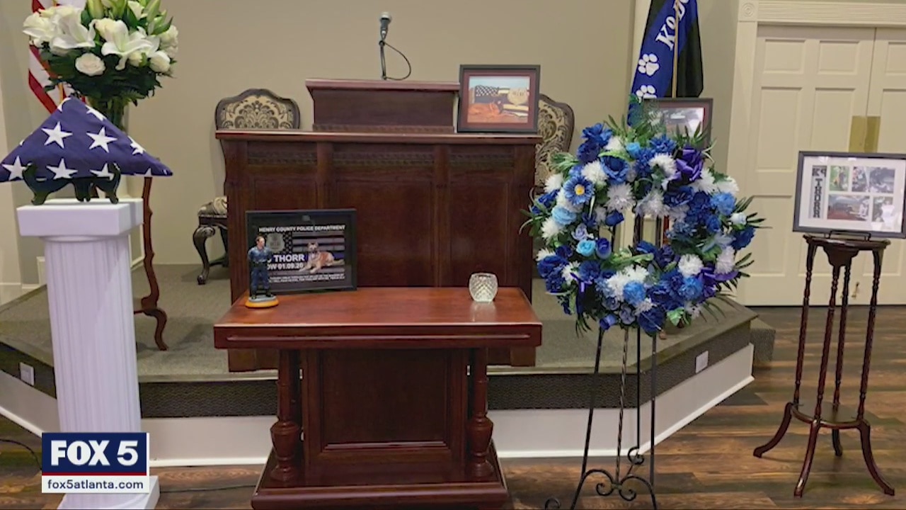 K-9 Thorr funeral