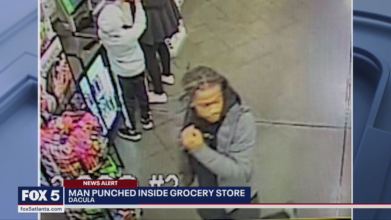 Man punched in grocery store