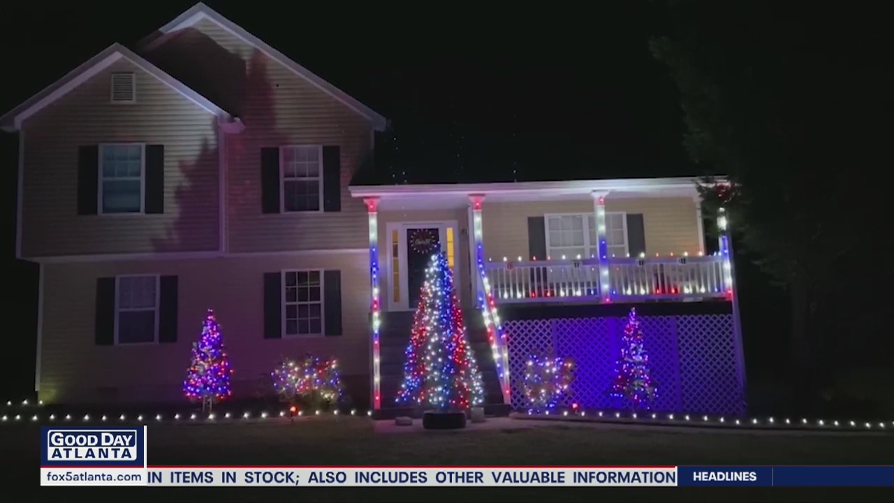 Acworth family puts up Christmas lights amid coronavirus outbreak