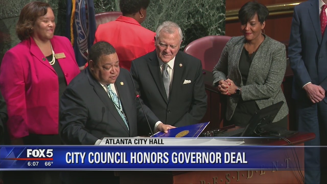 Atlanta City Council honors Gov. Nathan Deal