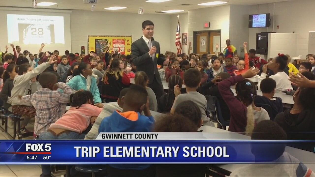 FOX 5 Storm Team visits Trip Elementary School