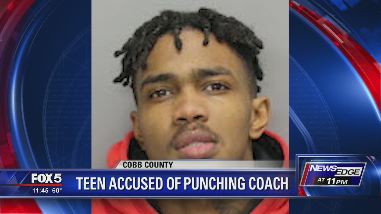 Teen accused of punching coach