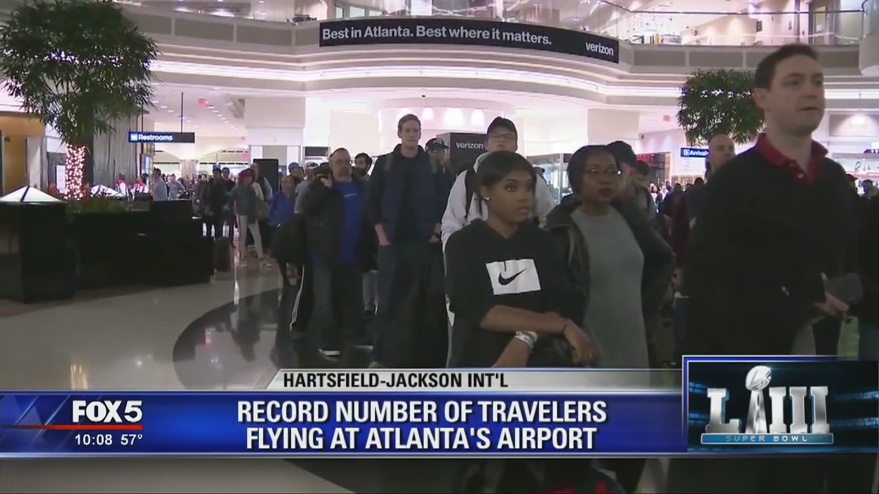 Record number of travelers flying at Atlanta's airport