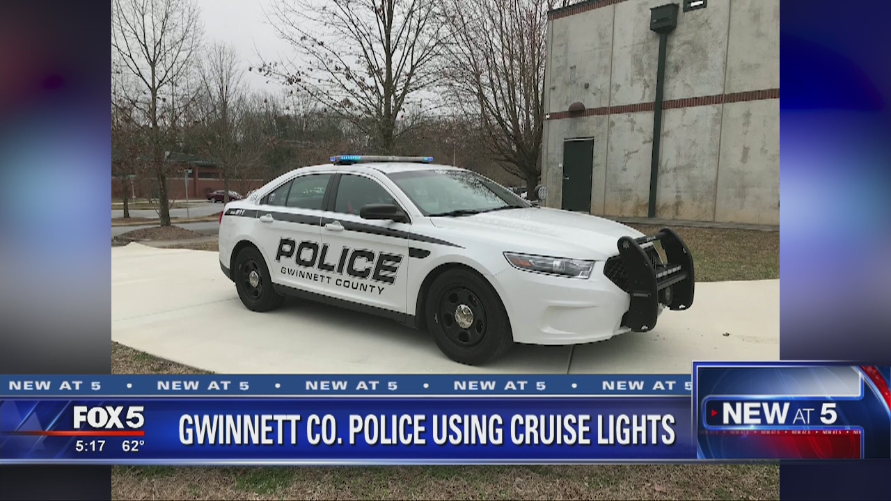 Gwinnett County Police using cruise lights