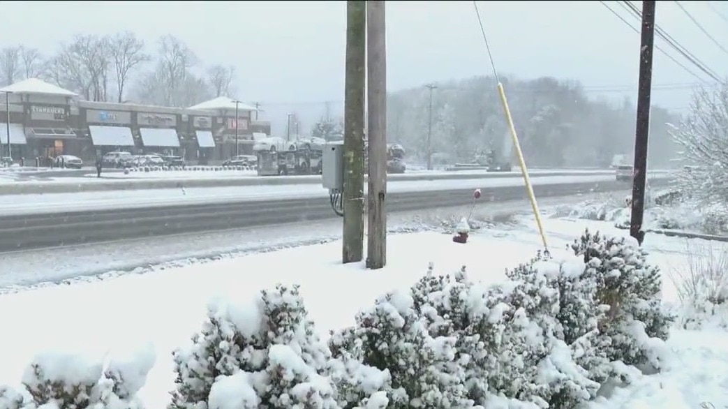 Snow storm: Conditions in New Jersey