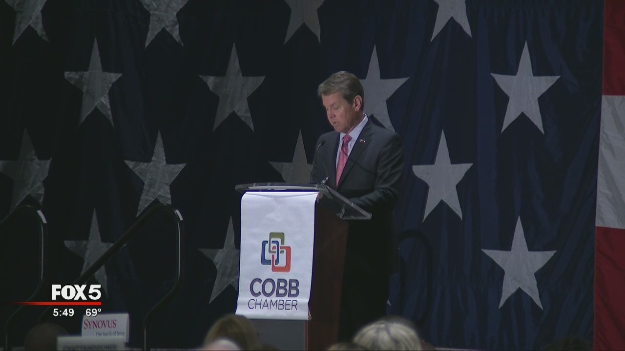 Gov. Kemp speaks to Cobb Chamber