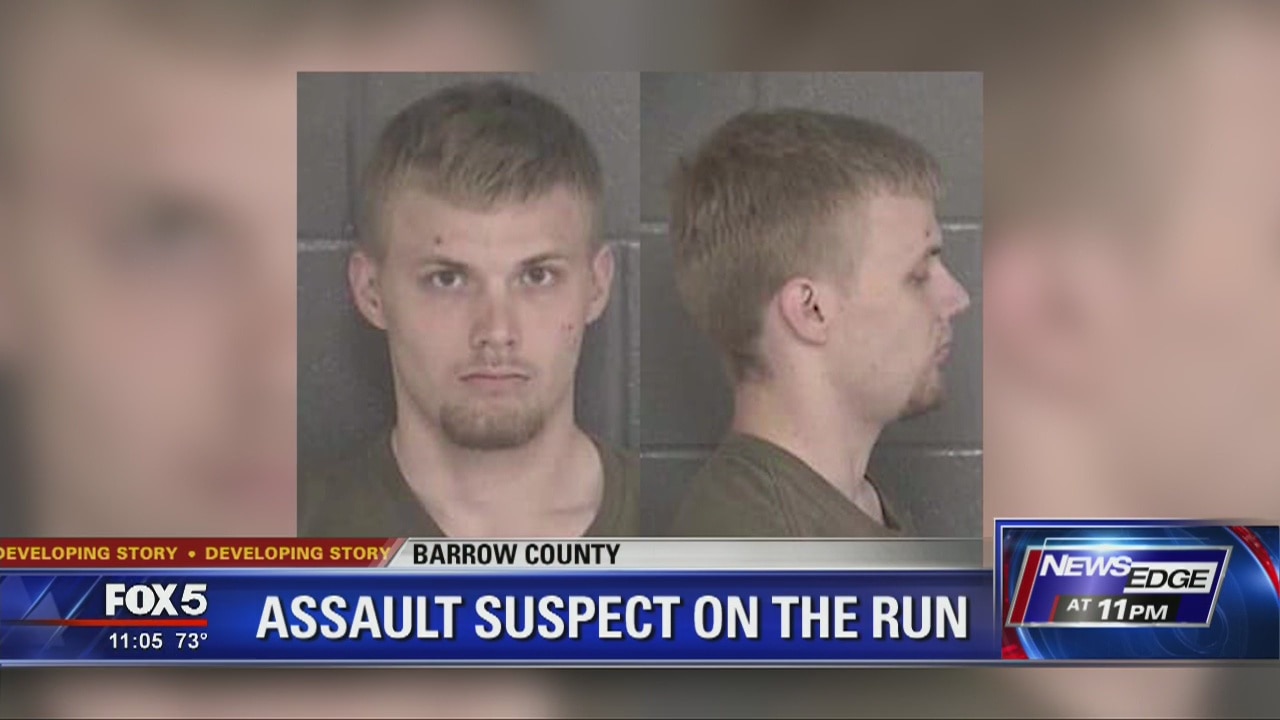 Assault suspect on the run