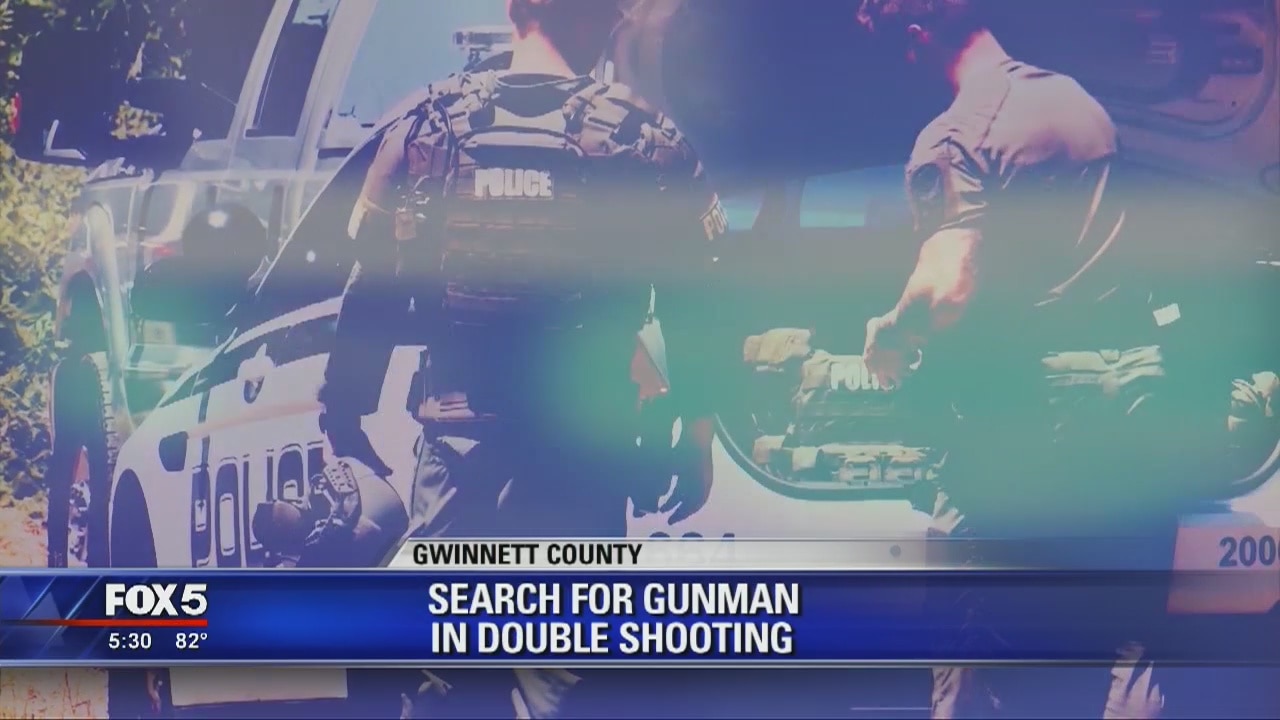 Search for gunman in double shooting in Gwinnett County