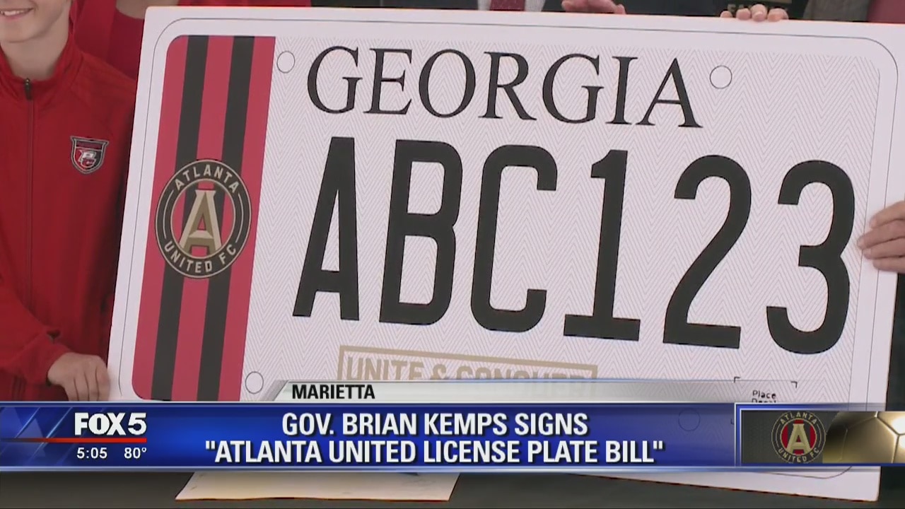 Atlanta United license plate