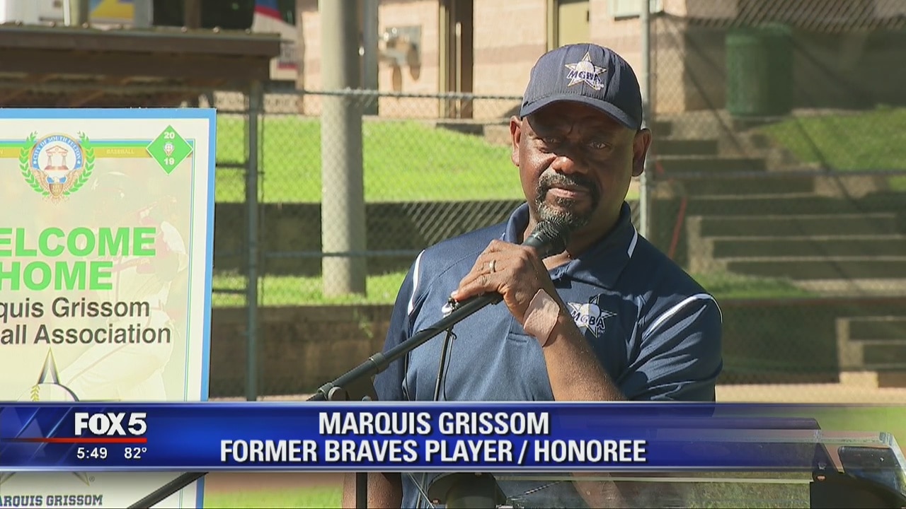 Former Braves player Marquis Grissom honored as All Star Hometown Hero