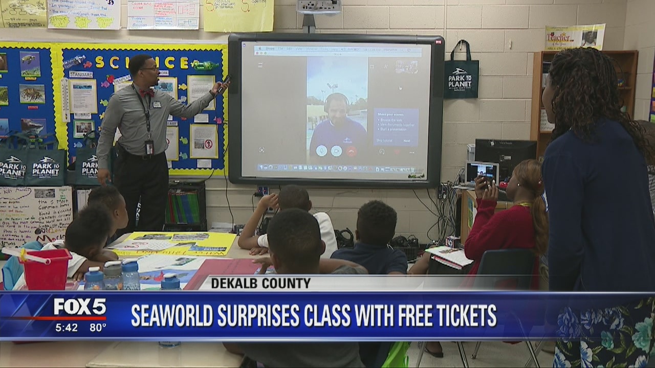 SeaWorld surprises DeKalb County class with free tickets