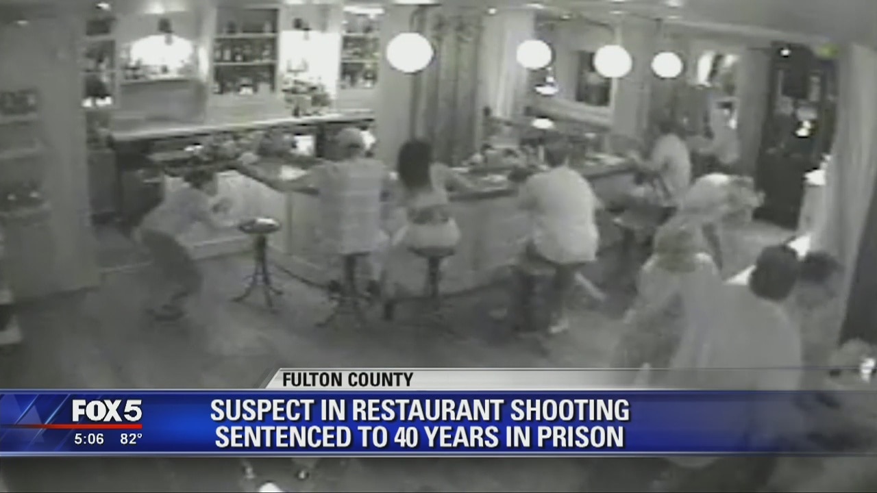 Suspect in restaurant shooting sentenced to 40 years in prison