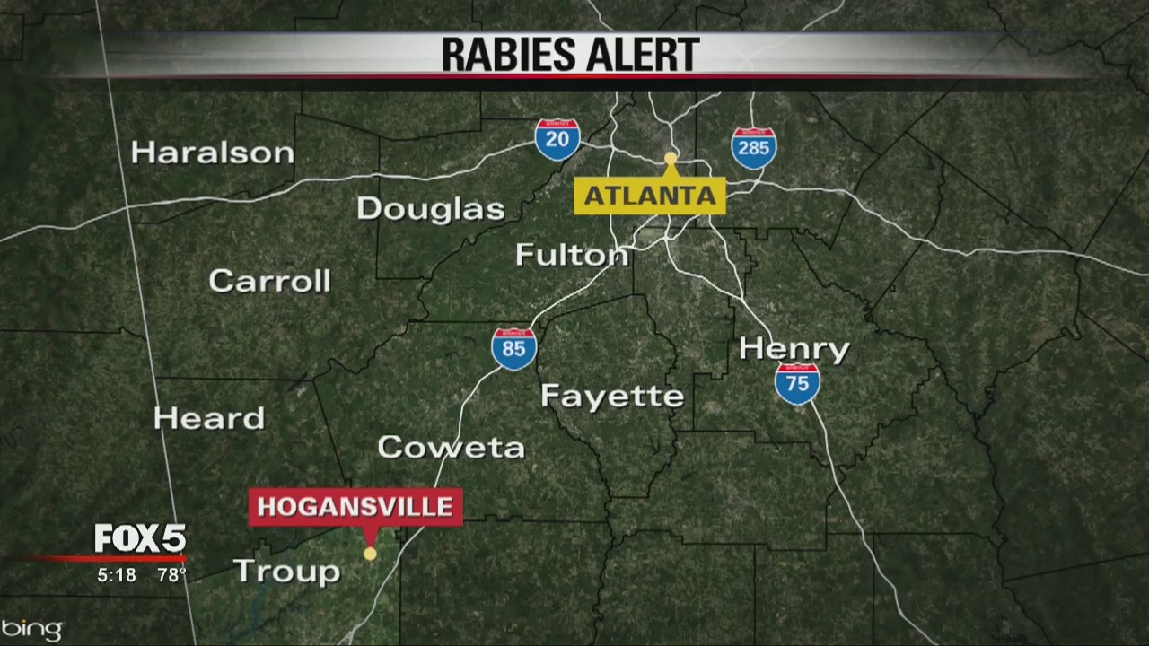 Troup County rabies alert