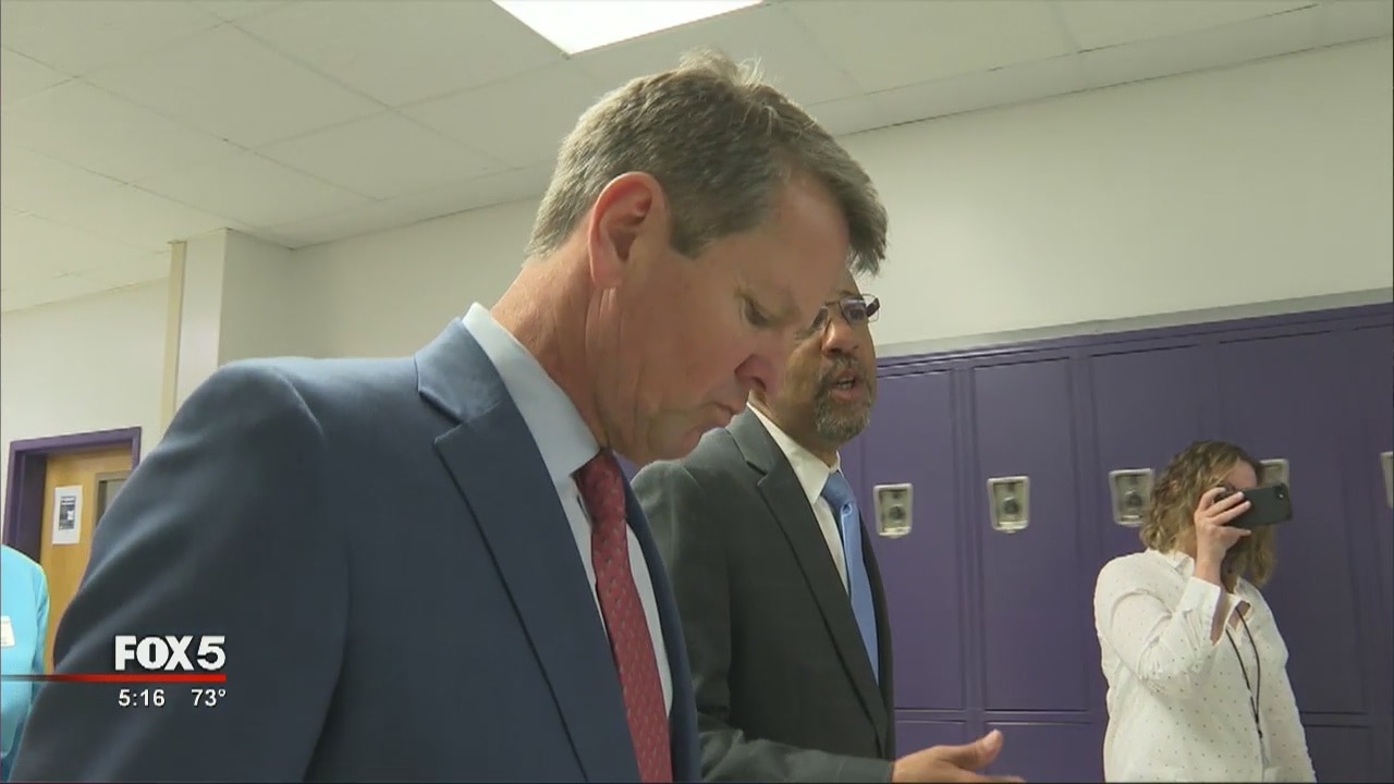 Gov. Kemp visits Douglas County schools to check out safety upgrades