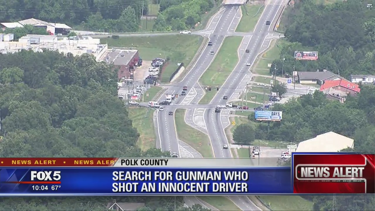Search for gunman who shot an innocent driver
