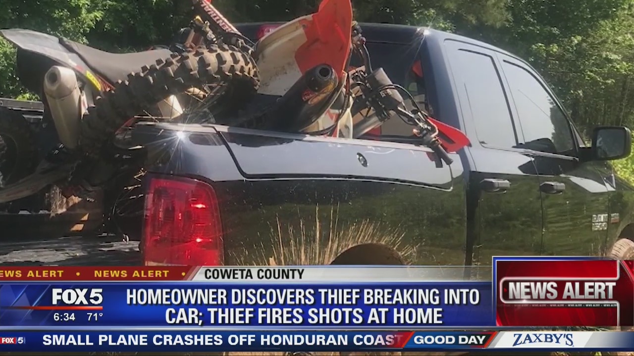 Coweta County car thieves shoot at homeowner