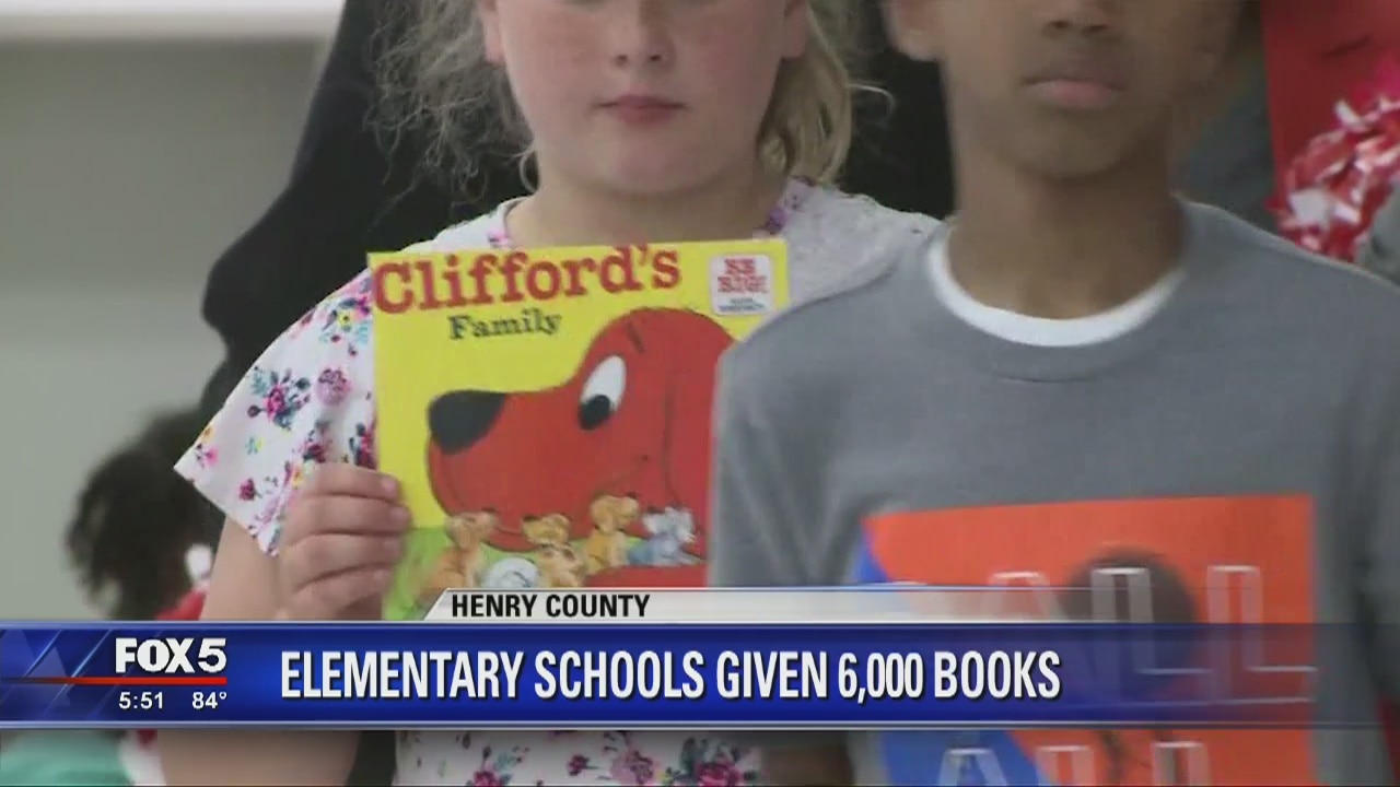 Elementary school given 6,000 books