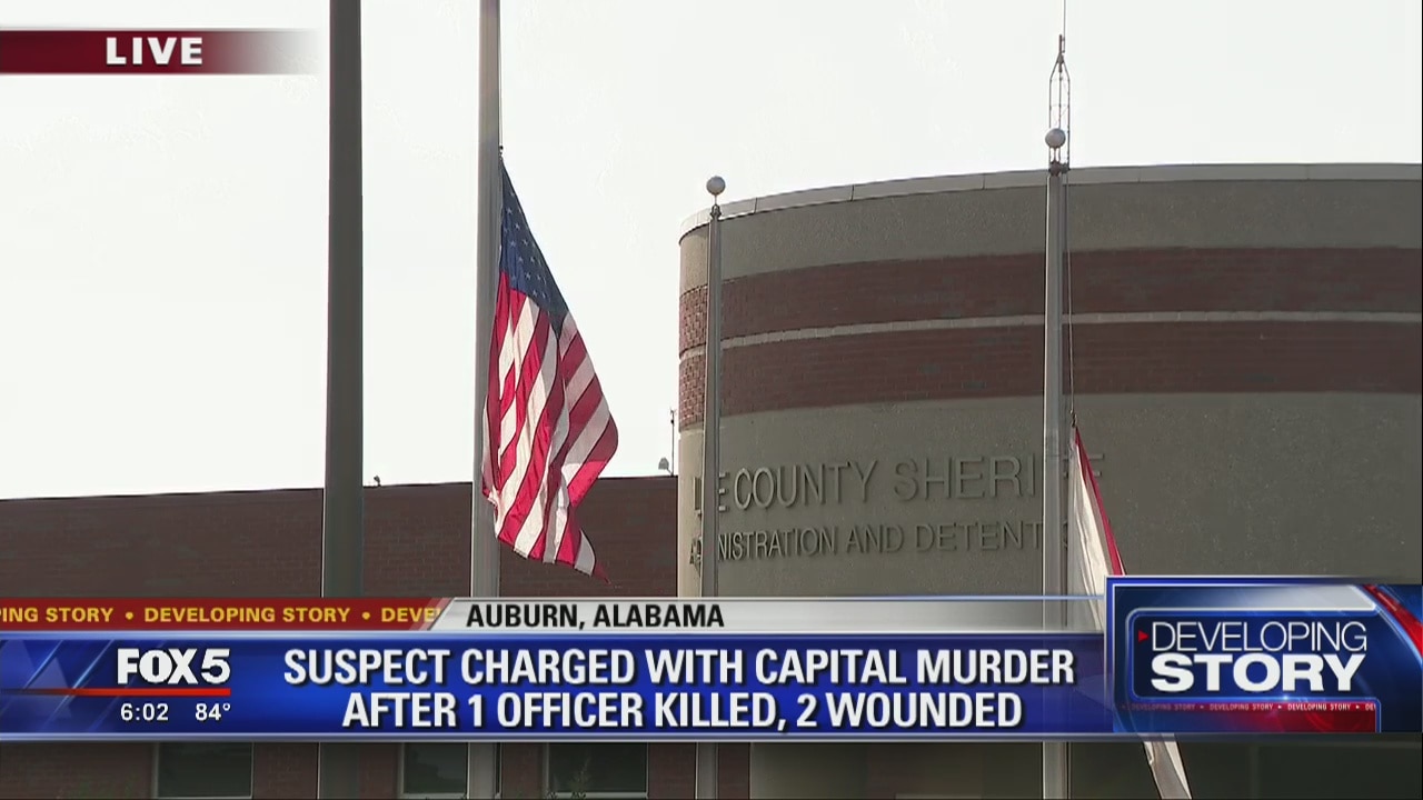 Suspect charged with capital murder after 1 officer killed, 2 wounded