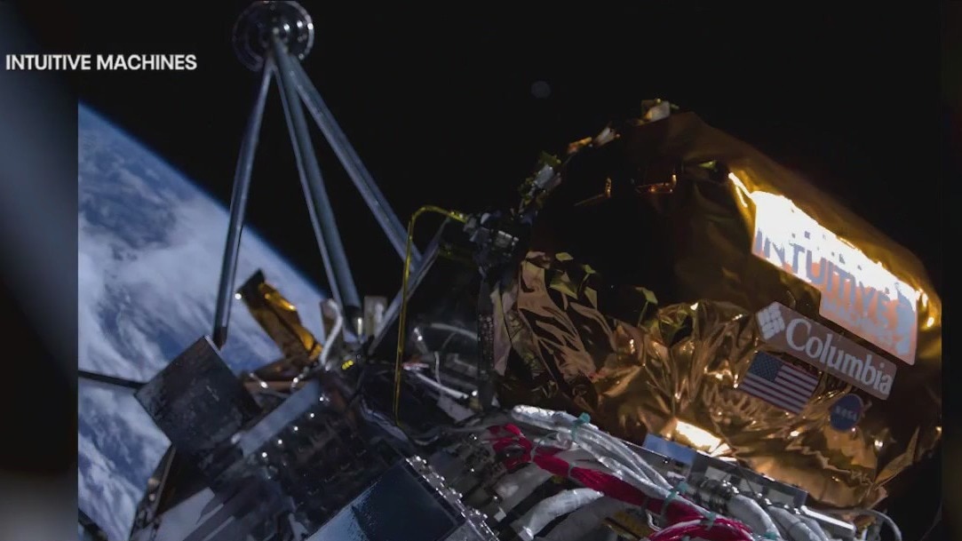 Private lunar lander closing in on lunar landing