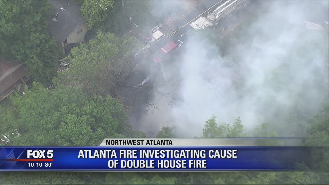 Atlanta fire investigating cause of double house fire